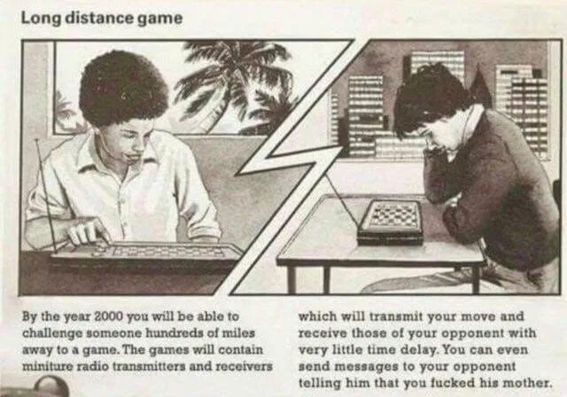 A 1982 illustration imagining the future of gaming