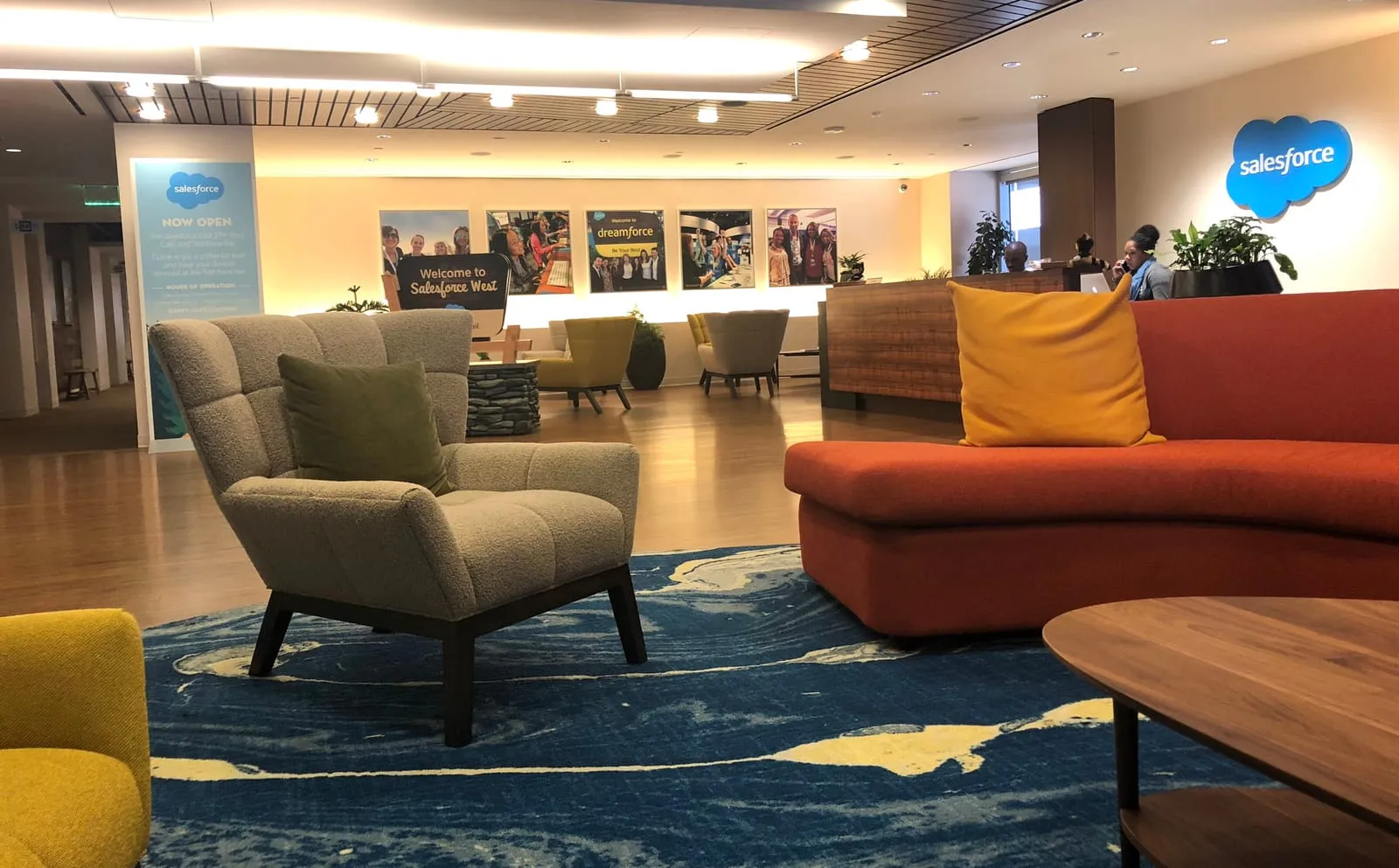 The third floor at Salesforce, where the training was held