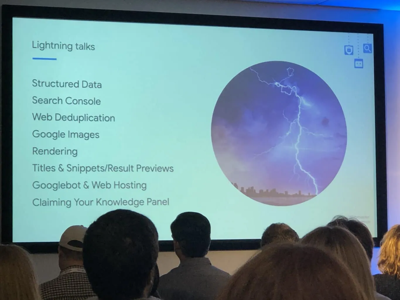 Google Webmaster Conference Product Summit: opening slide