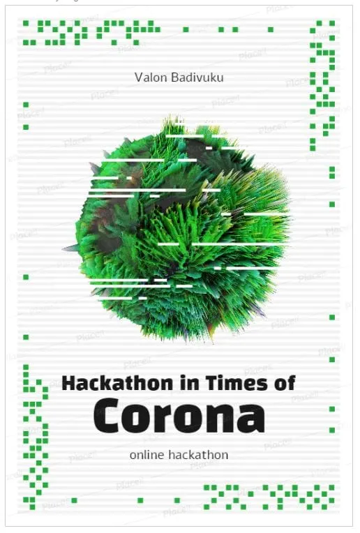 Promotional graphic for the Hack the Crisis Kosova online hackathon