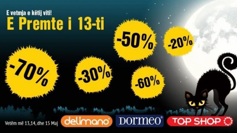 E Premte i 13-ti fillon me ZBRITJE në Top Shop