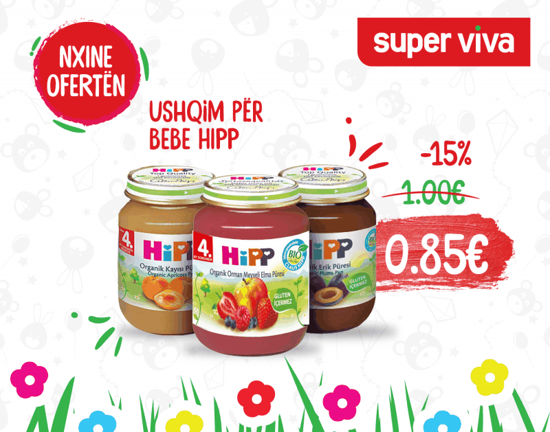 Zbritje në produktet HIPP për bebe
