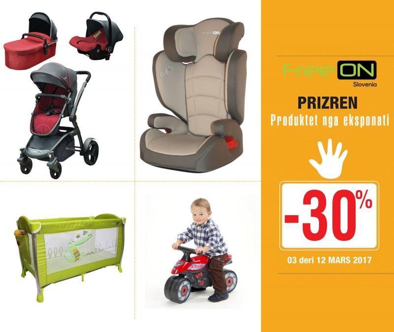 Zbritje në artikujt e fëmijëve nga FREE ON