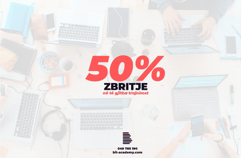 BIT Academy - zbritje në të gjitha trajnimet
